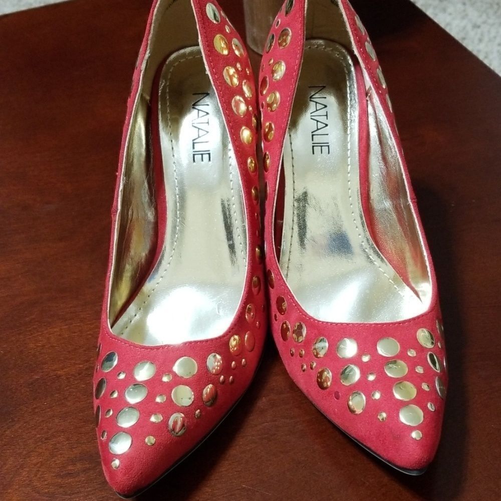Red Natalie Heels - Picture 7 of 7